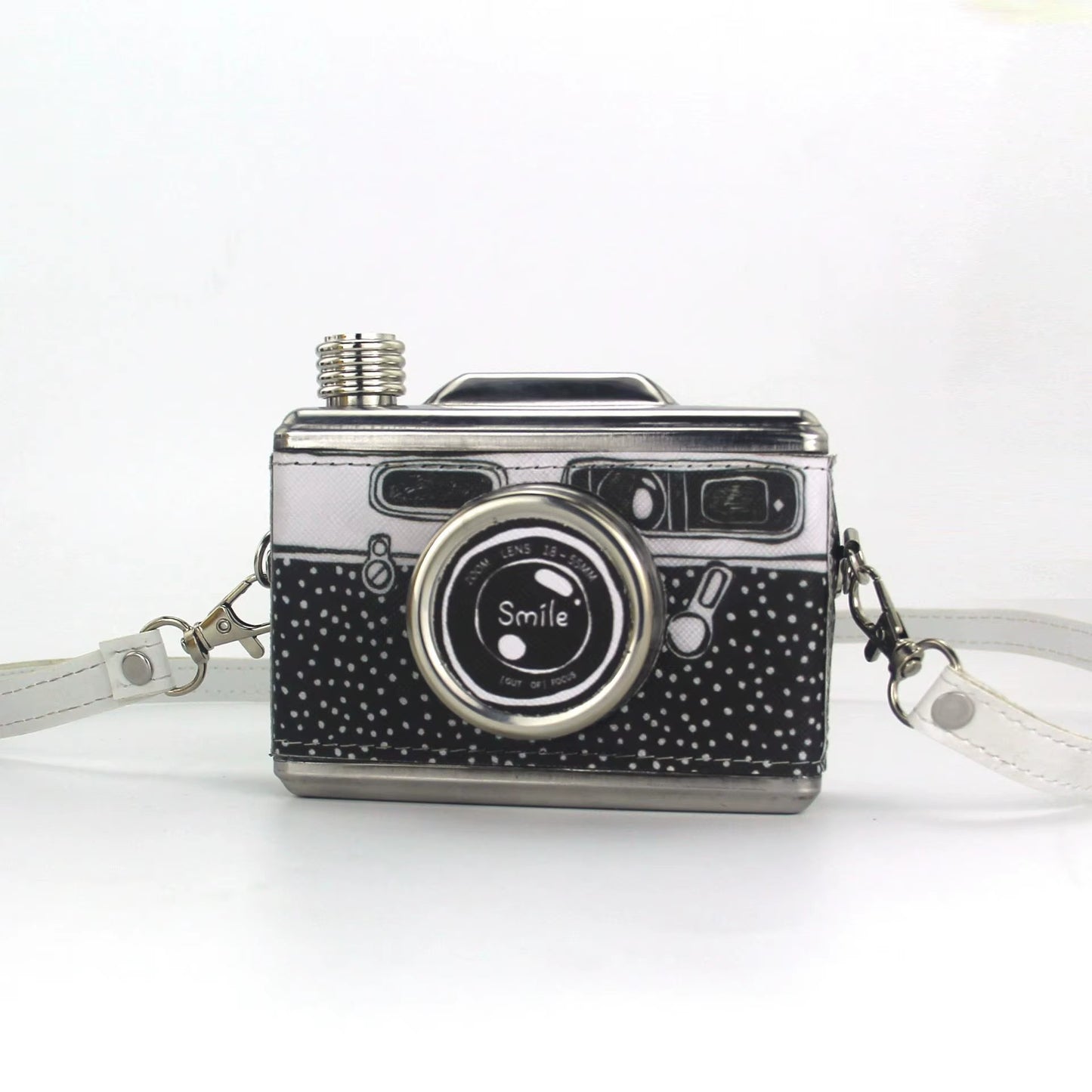 11 Oz Stainless Steel Hip Flask with Straps Hidden Flask for Liquor Disguised Alcohol Container Bottle Outdoor