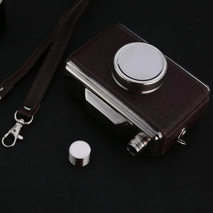 11 Oz Stainless Steel Hip Flask with Straps Hidden Flask for Liquor Disguised Alcohol Container Bottle Outdoor