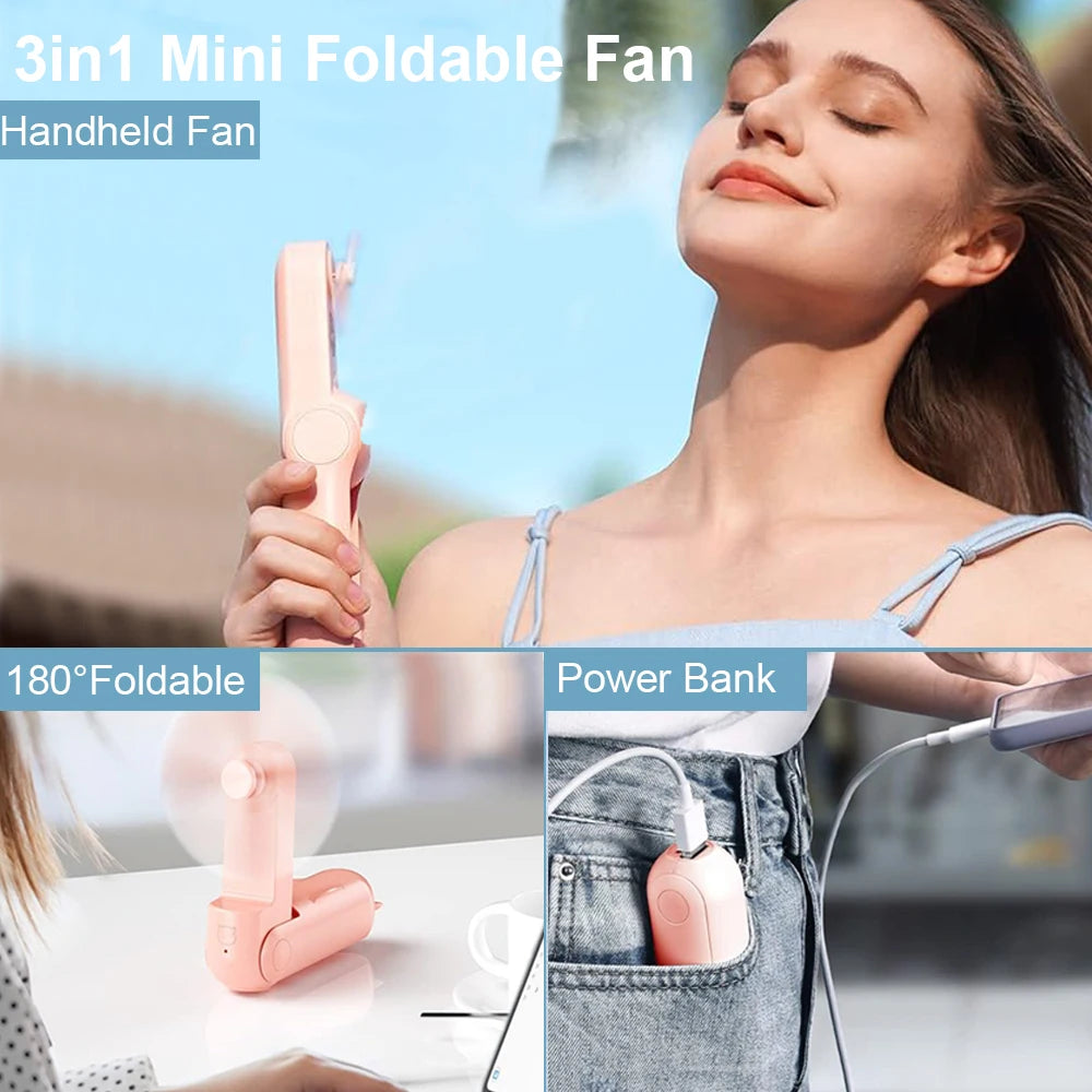 2 in 1, Fan Phone Charger